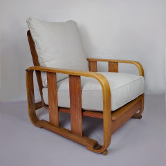 1930's Heals limed oak armchair
