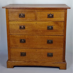  Arts and crafts chest in golden oak