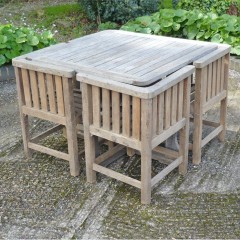  Garden set , table , 4 chairs in teak