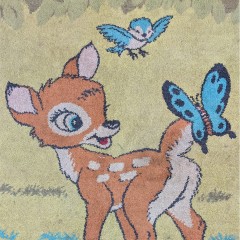 Walt Disney Bambi nursery rug in cotton