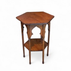 Arts and crafts Moorish table in oak