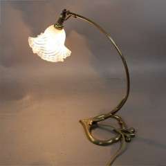 Arts and Crafts brass table lamp in the manner of Benson