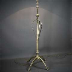 W.A.S Benson brass floor lamp c1900