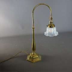 Brass Edwardian table lamp