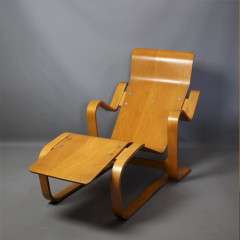 Marcel Breuer bent plywood chaise longue