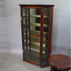 Victorian mahogany chemist shop display cabinet