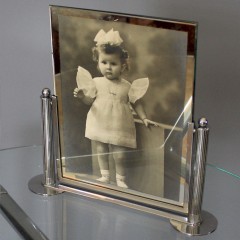 Art Deco chrome photo frame