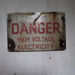 Danger sign from Southern electric