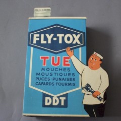 French folding advert for DDT fly killer