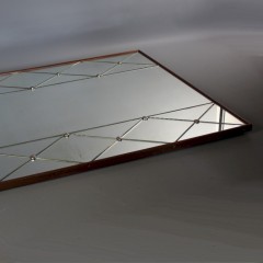 Classic stylish 1950's etched mirror