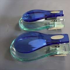 Fontana arte blue and clear glass wall lights