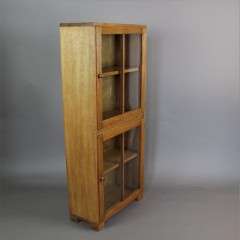 Light oak glazed bookcase by Heals c1930