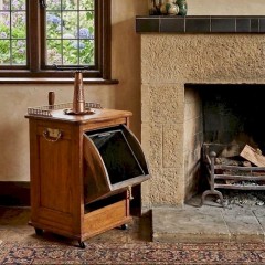 Arts and crafts period purdonium in golden oak