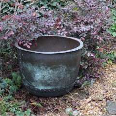 Larger antique garden Copper Copper, planter / log bin