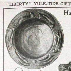 Liberty Arts and Crafts copper charger with Birds