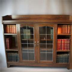 arts and crafts oak bookcase by Liberty & Co