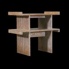 Art Deco Limed Oak Side Table