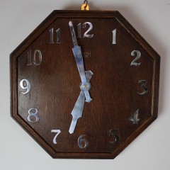 1920's oak office clock by Smiths Sectric