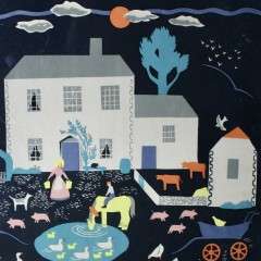 Farm Scene Lithograph by Peggy Wickham