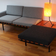 Modular Form group seating and coffee table designed by Robin Day for Hille 1960