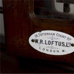 Victorian mahogany dispenser by W R Loftus
