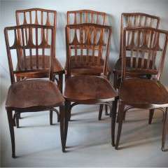 Bentwood chairs by Gustav Siegal for Kohn Bros