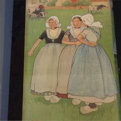 An arts and crafts nursery lithograph by H Cassiers