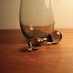 Smoky Gray Mid-Century Decanter