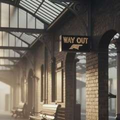 Early 20th century illuminated Way Out sign by Franco W1