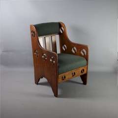 Arts and crafts armchair yin and yang by Goodyers