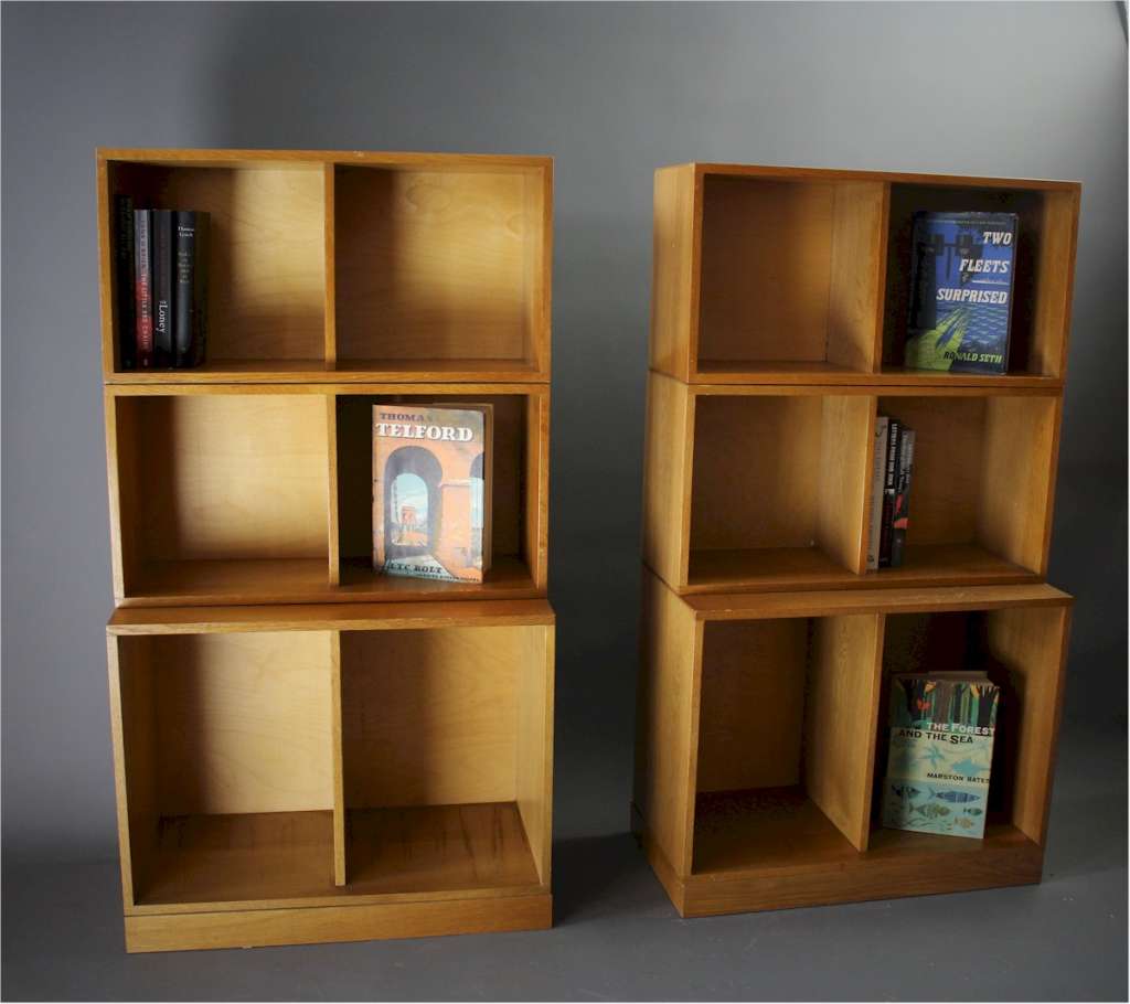 Unix Sectional Oak Bookcase by Phoenix Gallery SOLD Art Furniture