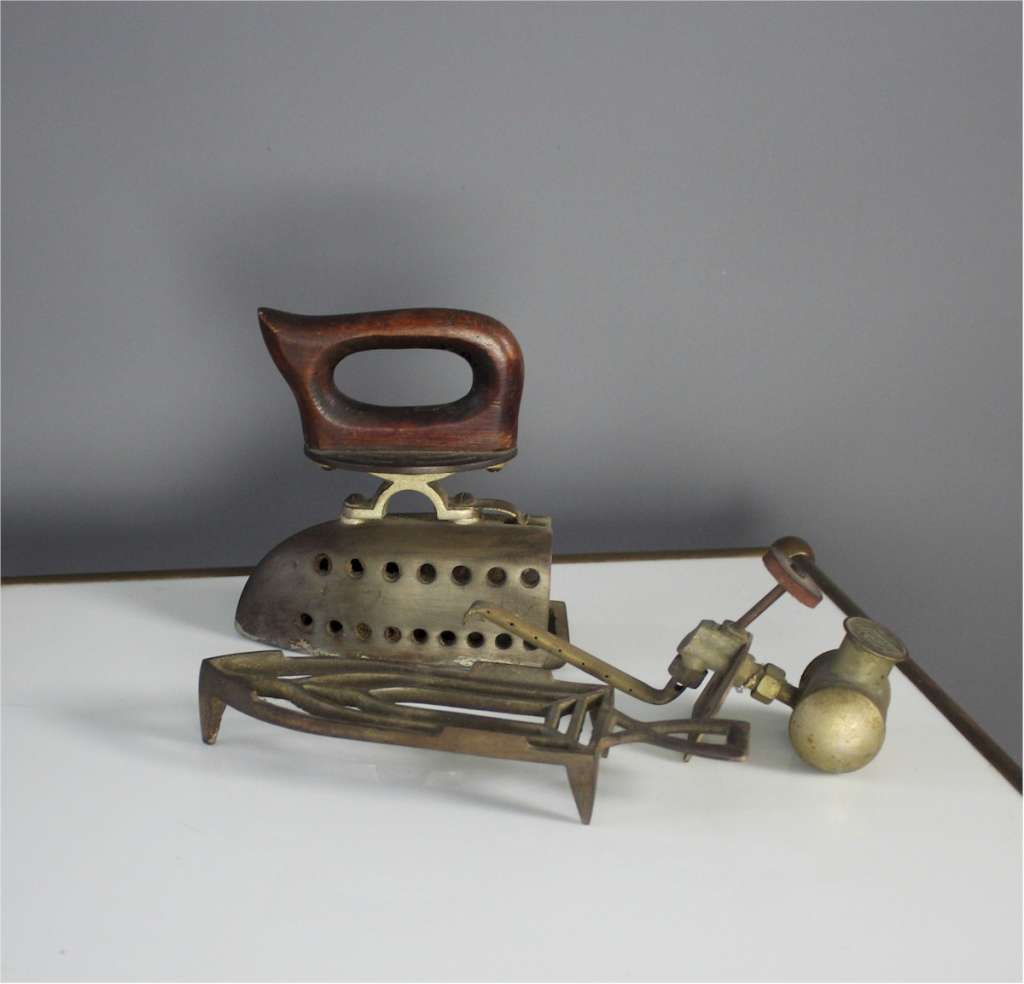 Antique spirit iron by Wama around c1900