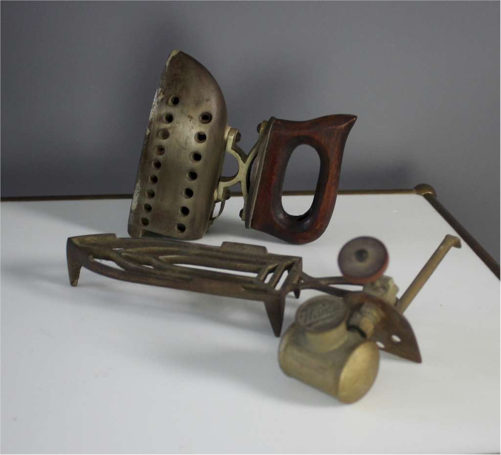 Antique spirit iron by Wama around c1900