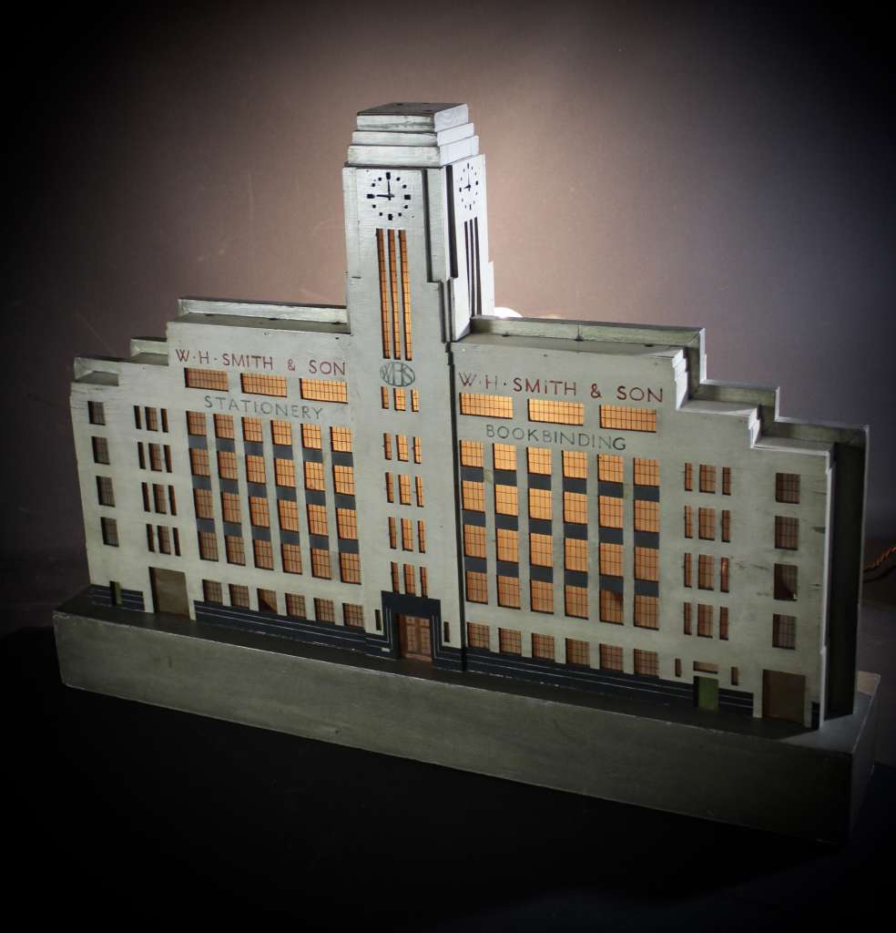 W.H.Smith architectural model of deco building