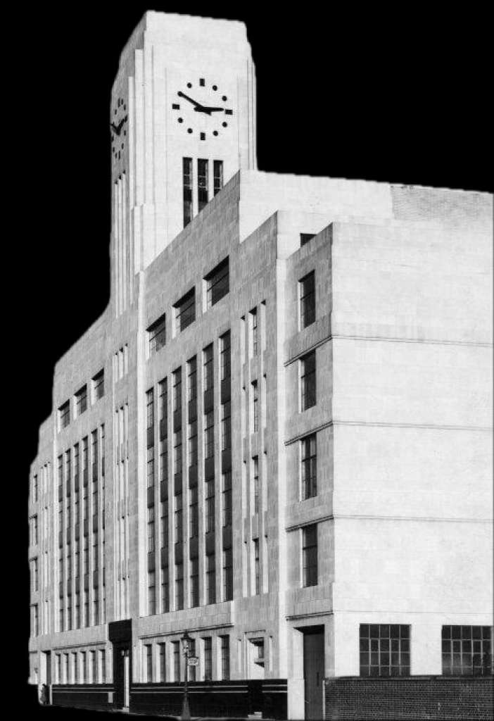 W.H.Smith architectural model of deco building