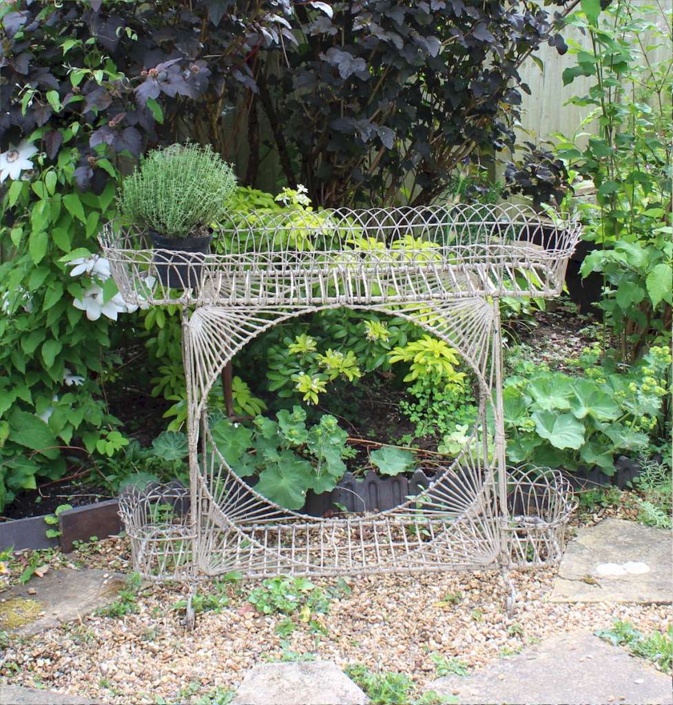 Victorian wirework planter / jardinière GARDEN Art Furniture