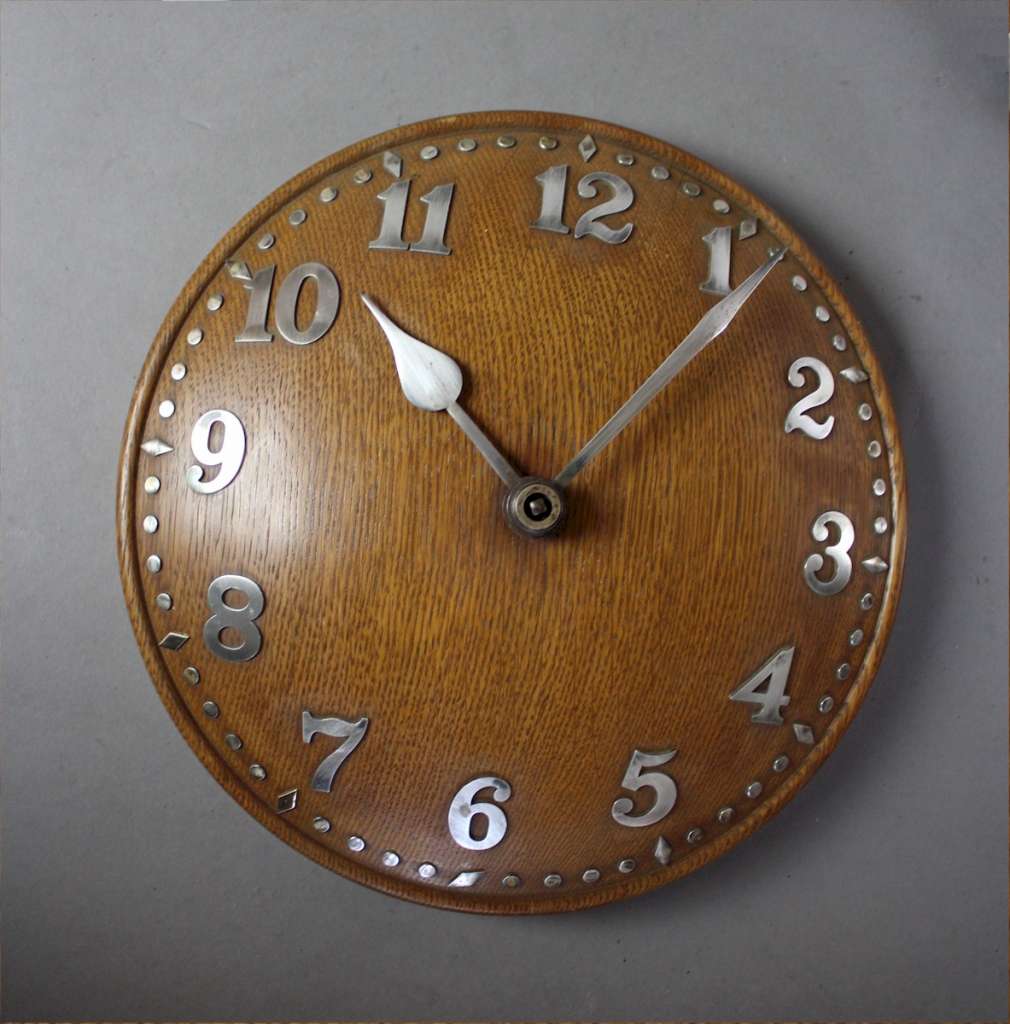 Zenith domed oak wall clock retailed through Heals c1930’s